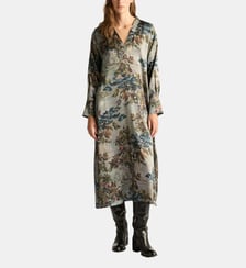 Robe amara en satin stretch imprimé Momonì