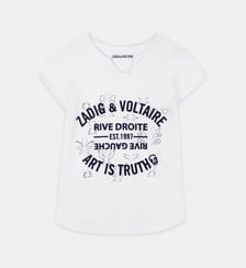 T-shirt à col tunisien Zadig&Voltaire Kids