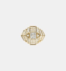 Bague Mini Rockaway Pyramide, Diamants et Or Jaune Statement