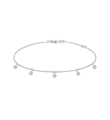 Bracelet 360° - 5 diamants, poids total 0,50ct approx. - Or blanc 750‰ La Brune & La Blonde
