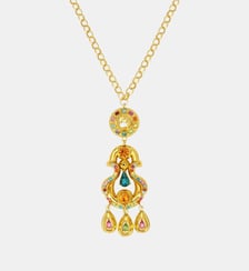 Collier sautoir  pendentif sculptural  - Gloria Satellite