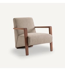 Fauteuil viscose-lin chiné AM.PM