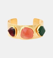 Bracelet jonc ajustable   doré à l'or fin - Bysance Satellite