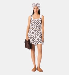 Robe en crochet à motif floral Maje