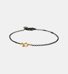 Bracelet lune bicolore en argent 925 plaqué or jaune 18 carats Aristocrazy