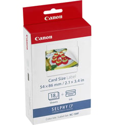 Cartouche d'encre KC18IF 18 stickers 54x86mm Selphy Canon