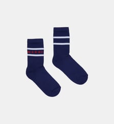 Chaussettes avec logo et rayures Marni