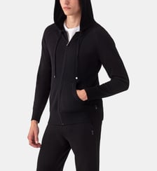 Sweat à capuche zippé en cachemire Ron Dorff
