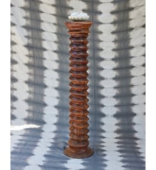 Colonne en bois brut tourné Alfred N°1403- Produit chiné Debongout