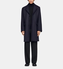 Manteau en laine et cachemire Sandro