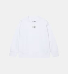 Sweat-shirt à col rond avec logo MM6 Maison Margiela