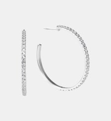 Grandes boucles d’oreilles en anneau en argent 925 Aristocrazy