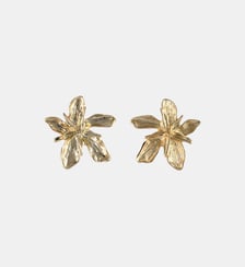 Boucles d'oreilles fleurs texturées dorées Balaboosté