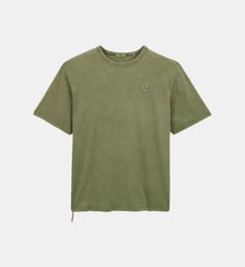 T-shirt col rond en jersey de coton slub pigment dye Serge Blanco