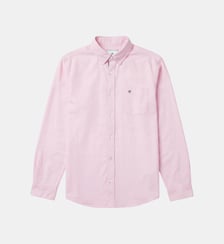 Chemise manches longues en coton oxford ganse tricolore Serge Blanco
