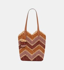 Sac en raphia et cuir - MARGOT Gerard Darel