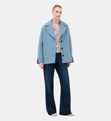Manteau gmalte - Motif uni - Laine vierge Caroll