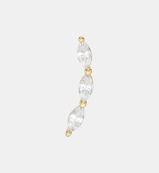 Boucle d'oreille puce Féline argent Nebuleuse Bijoux