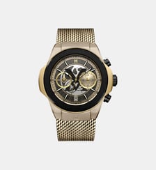 Montre Origine Noir, Doré MOW1307 Montignac