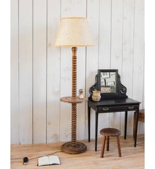 Lampadaire années 50 en bois Julien N°346- Produit chiné Debongout