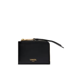 Mini portefeuille zippé en cuir signature Lancel