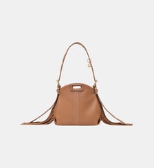 Sac Miss M micro en cuir surpiqué Maje