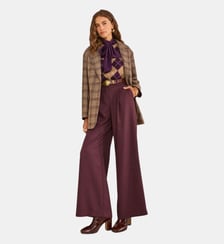 Pantalon Taille Haute À Jambes Larges Flaubert Maison 123