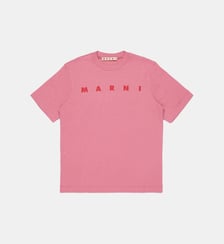 T-shirt logo en coton Marni