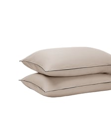 Lot De 2 Taies D'Oreiller  Lin lavé légèrement froissé, 50x75 cm Madura