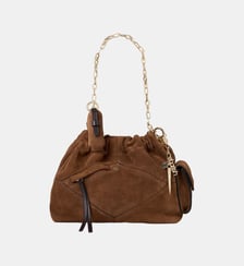 Sac S Suede Mini June Tote Mulitpockets Ba&sh