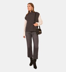 Pantalon Large En Coton Mélangé Sophia Maison 123