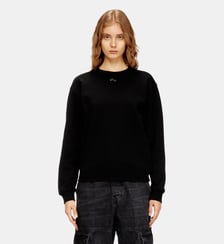 Sweat-shirt en coton avec broderie Oval D Diesel