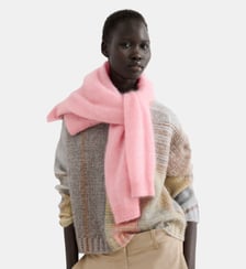 Pull avec laine mérinos, col rond et imprimé Adolfo Dominguez
