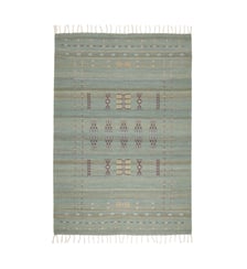 Tapis De Sol  Tissé plat brodé 100% laine Madura