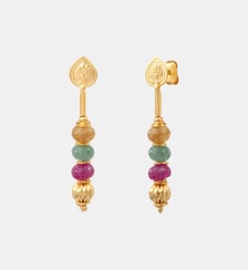 Boucles d'oreilles tiges percées   doré à l'or fin - Avola Satellite