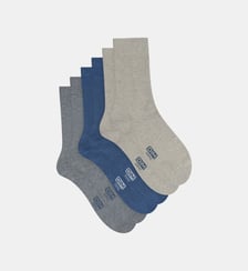 Lot de 3 Paires de Mi-Chaussettes Basique Coton Dim