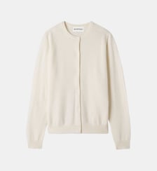 Cardigan droit en cachemire 2 fils Bompard
