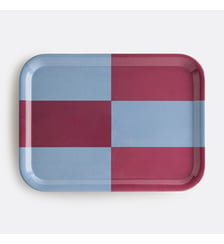 Plateau bicolore motif graphique, taille L La Redoute Interieurs