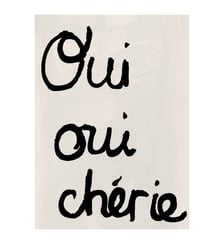 Poster casa cartissi - Oui Oui Yes Yes Darling Poster & Frame