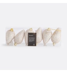 Lot de 6 pommes de pin de Noël à suspendre La Redoute Interieurs
