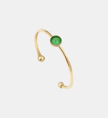Bague bleu éléctrique plaquée or - cancun Caroline Najman