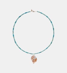 Collier avec perles et pendentif coquillage MANILLE Hipanema