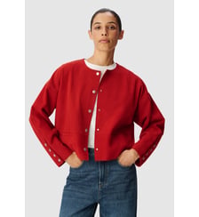 Veste cuir velours Ikks