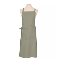 Tablier pur coton lavé 155 g/m² motif jacquard vert Bastide verde Garnier Thiebaut