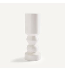 Bougeoir en faïence émaillée, hauteur 27 cm AM.PM