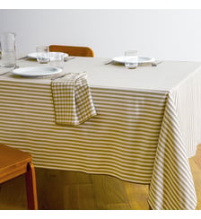 Nappe rayée tissé-teint, 30% coton recyclé La Redoute Interieurs