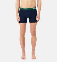 Lot de 3 boxers longs coton stretch Lacoste