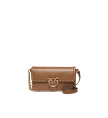 Sac à bandoulière baby love bag one slouchy en cuir clouté Pinko