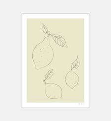 Poster   Simple Lemons - Emilie Luna Poster & Frame
