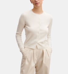 Cardigan slim en cachemire Bompard